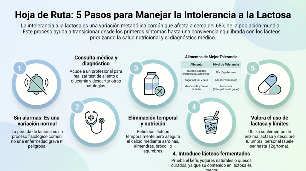 Qué hacer paso a paso cuando aparece intolerancia a la lactosa de repente en adultos
