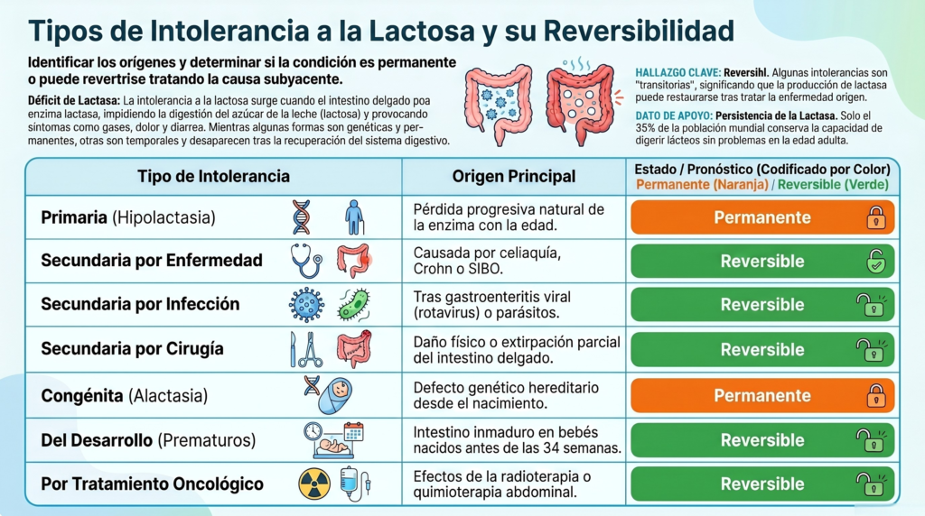 ¿Es reversible tu intolerancia a la lactosa?